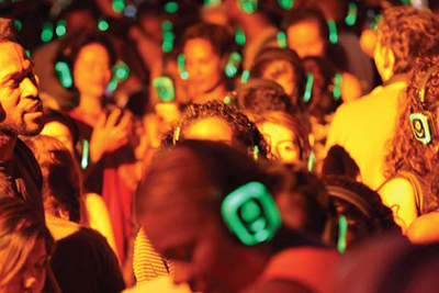 Silent disco party per matrimonio