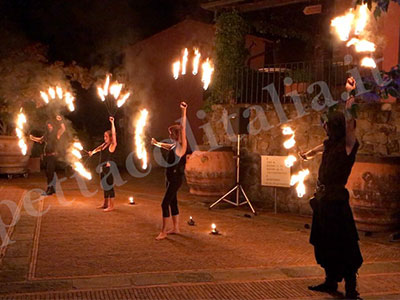 spettacolo fuoco per eventi in Lombardia